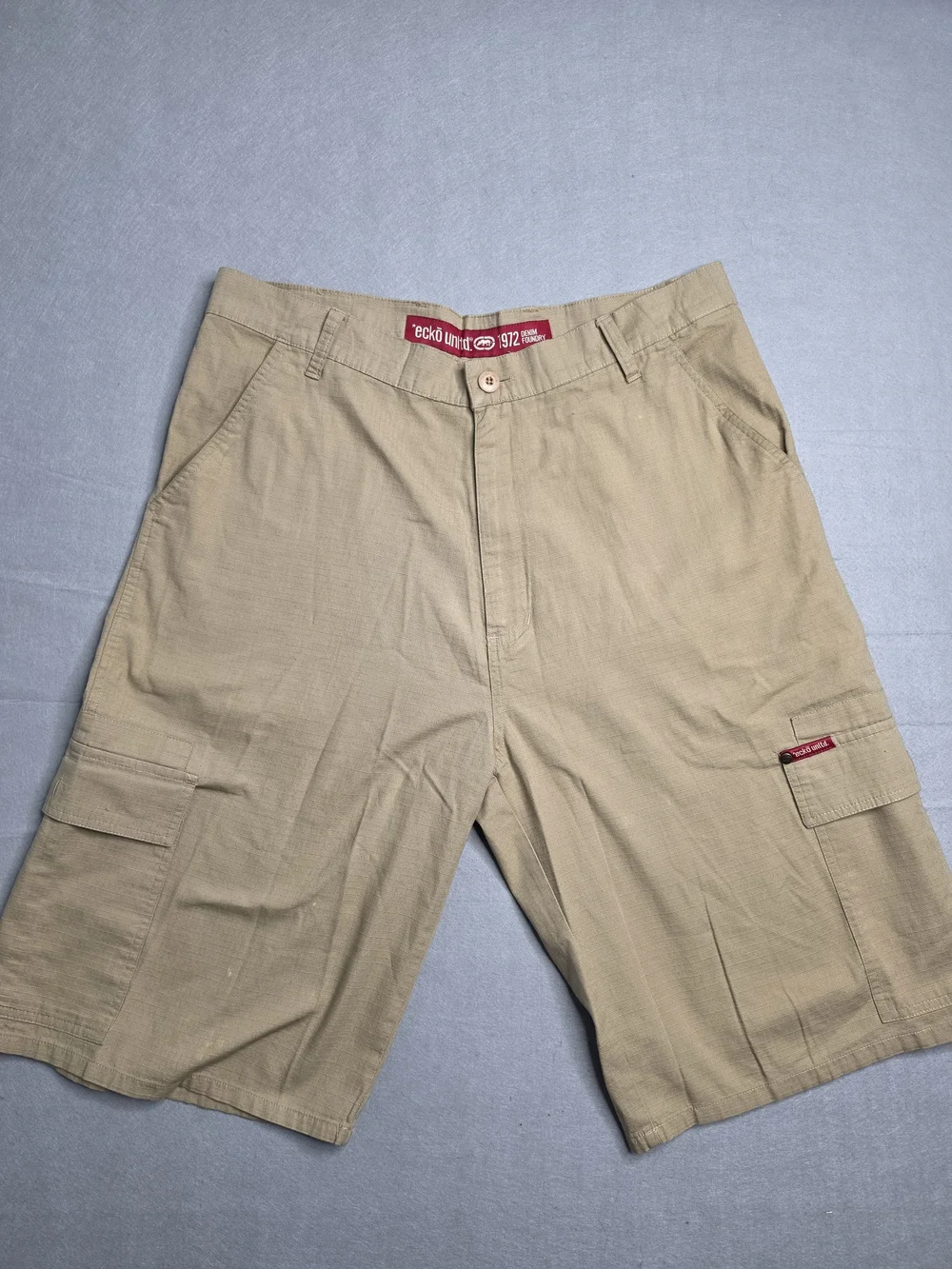 Ecko Unlimited Men’s Tan Cargo Shorts W36 Foundry #72E